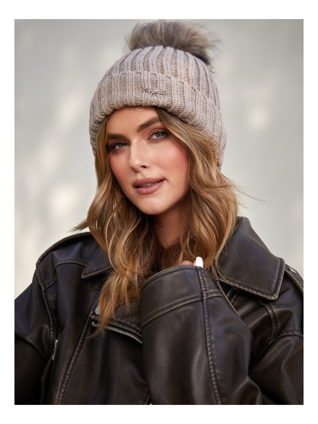 Cappuccino winter hat C1 - Online store - Boutique